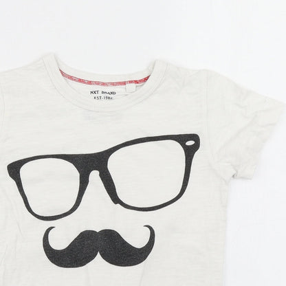 NEXT Girls White   Basic T-Shirt Size 2-3 Years