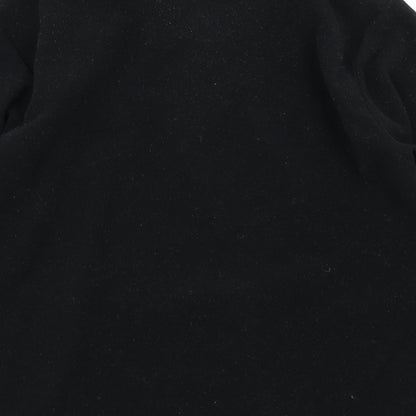 Flli Campagnolo Mens Black  Fleece Pullover Sweatshirt Size S