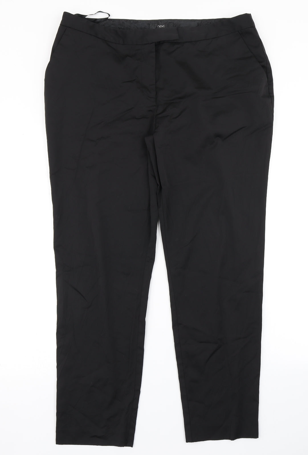 Womens UK Size 36 in NEXT Regular Fit Dress Pants Black Trousers
