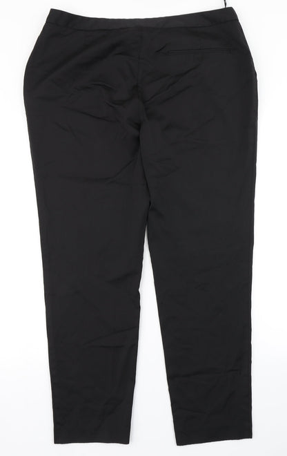 Womens UK Size 36 in NEXT Regular Fit Dress Pants Black Trousers