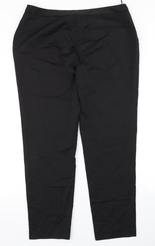 Womens UK Size 36 in NEXT Regular Fit Dress Pants Black Trousers