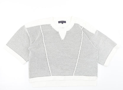 Womens UK Size 14 M&S White Pullover Jumper