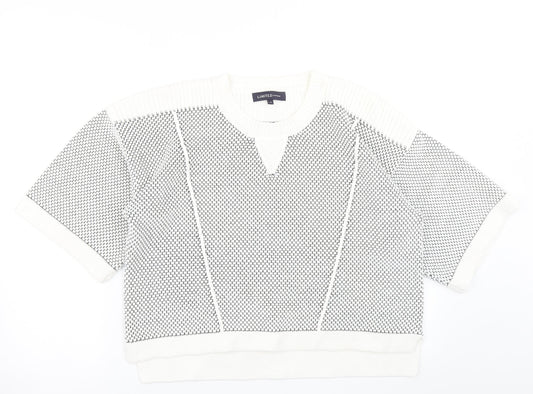 Womens UK Size 14 M&S White Pullover Jumper