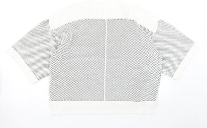 Womens UK Size 14 M&S White Pullover Jumper