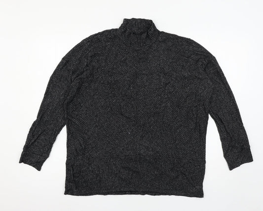 F&F Womens Grey  Knit Pullover Jumper Size M