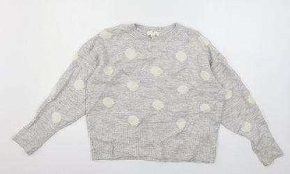 Womens UK Size M H&M Grey Pullover Jumper