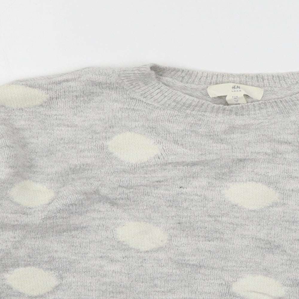 Womens UK Size M H&M Grey Pullover Jumper