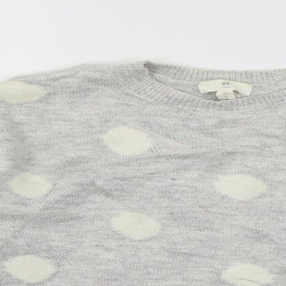 Womens UK Size M H&M Grey Pullover Jumper
