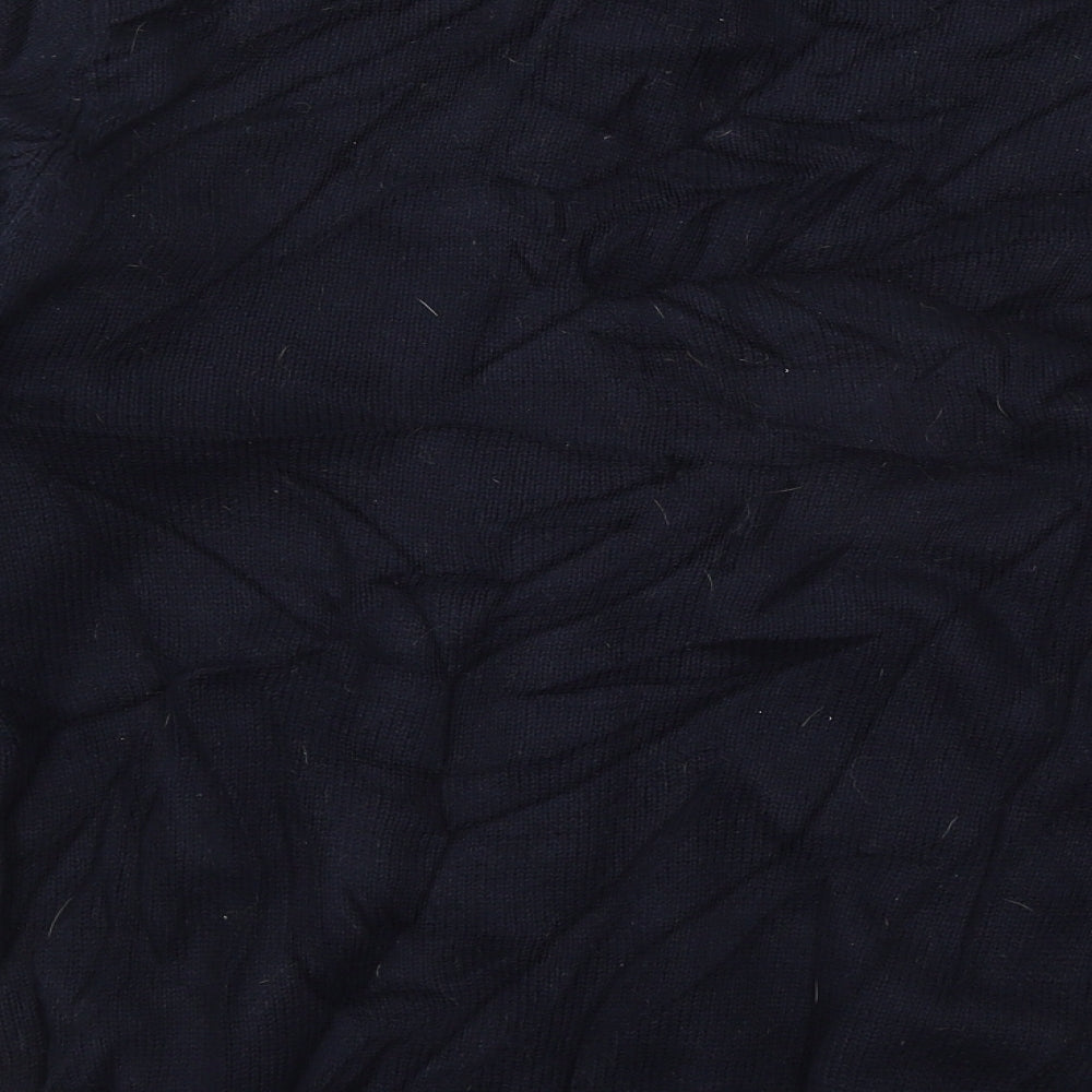 Easy Mens Blue  Knit Pullover Jumper Size M