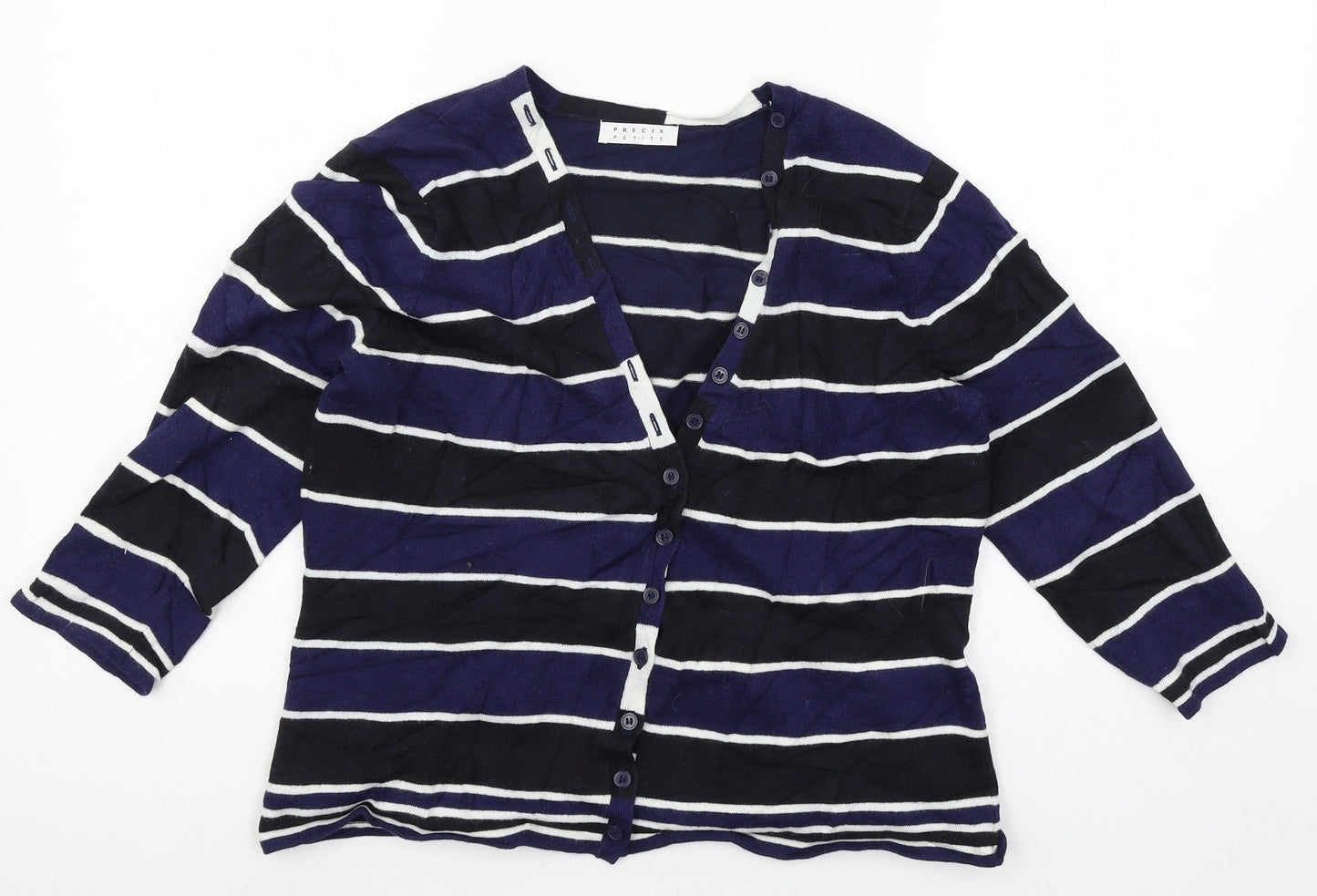 Womens UK Size M Precis Blue Cardigan Jumper