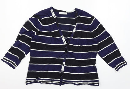 Womens UK Size M Precis Blue Cardigan Jumper