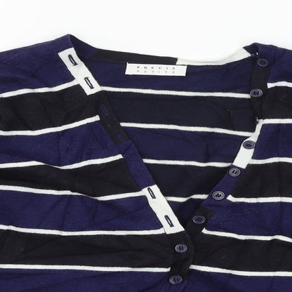 Womens UK Size M Precis Blue Cardigan Jumper