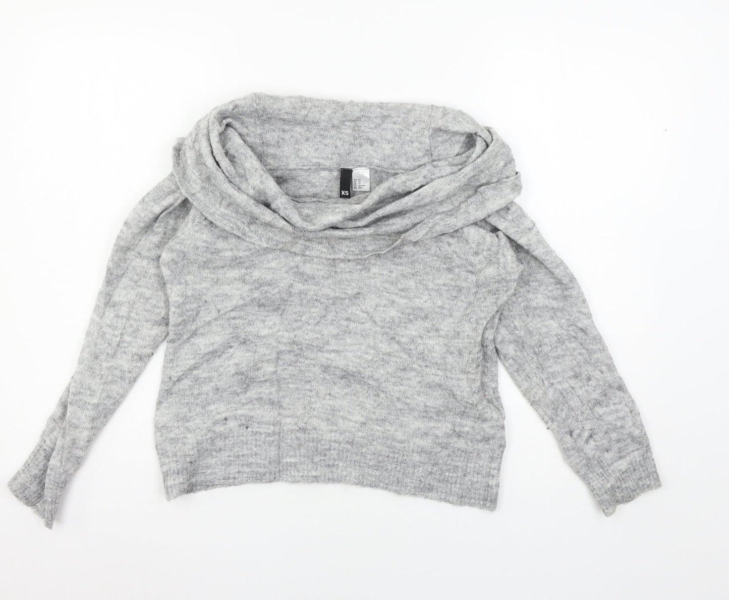 Womens UK Size XS Divided by H&M Grey Pullover Jumper