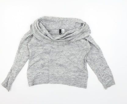 Womens UK Size XS Divided by H&M Grey Pullover Jumper