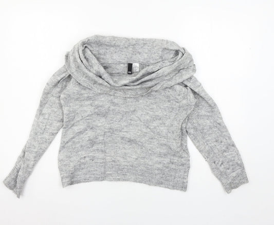 Divided by H&M Womens Grey  Knit Pullover Jumper Size XS
