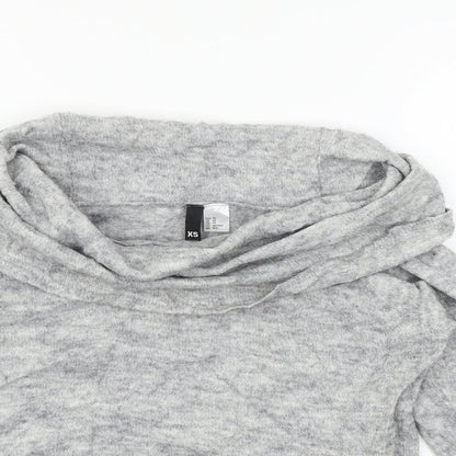 Womens UK Size XS Divided by H&M Grey Pullover Jumper