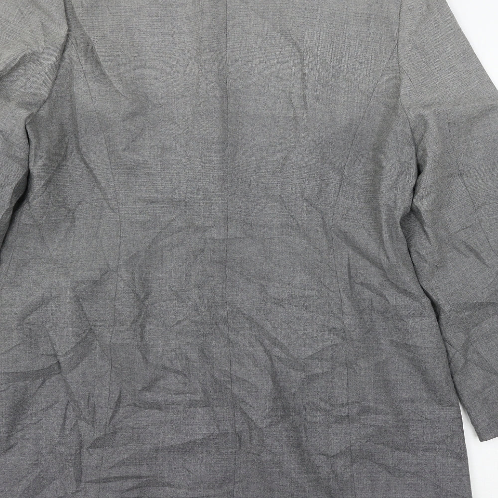 Bianca Womens Grey   Jacket Suit Jacket Size 16  - ombre