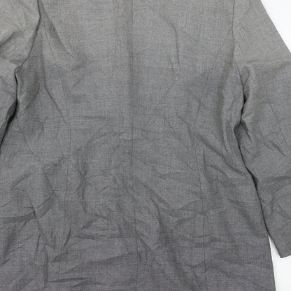 Bianca Womens Grey   Jacket Suit Jacket Size 16  - ombre