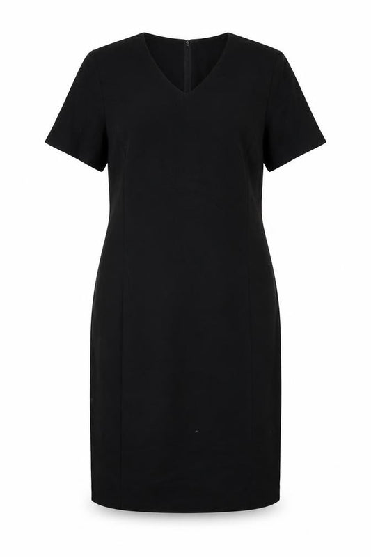 Front view of St Michael women’s black a-line, size UK 14