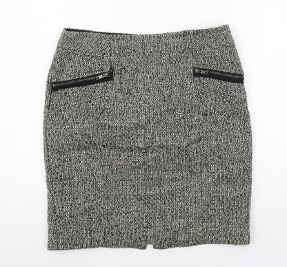 FOREVER 21 Womens Grey   A-Line Skirt Size L