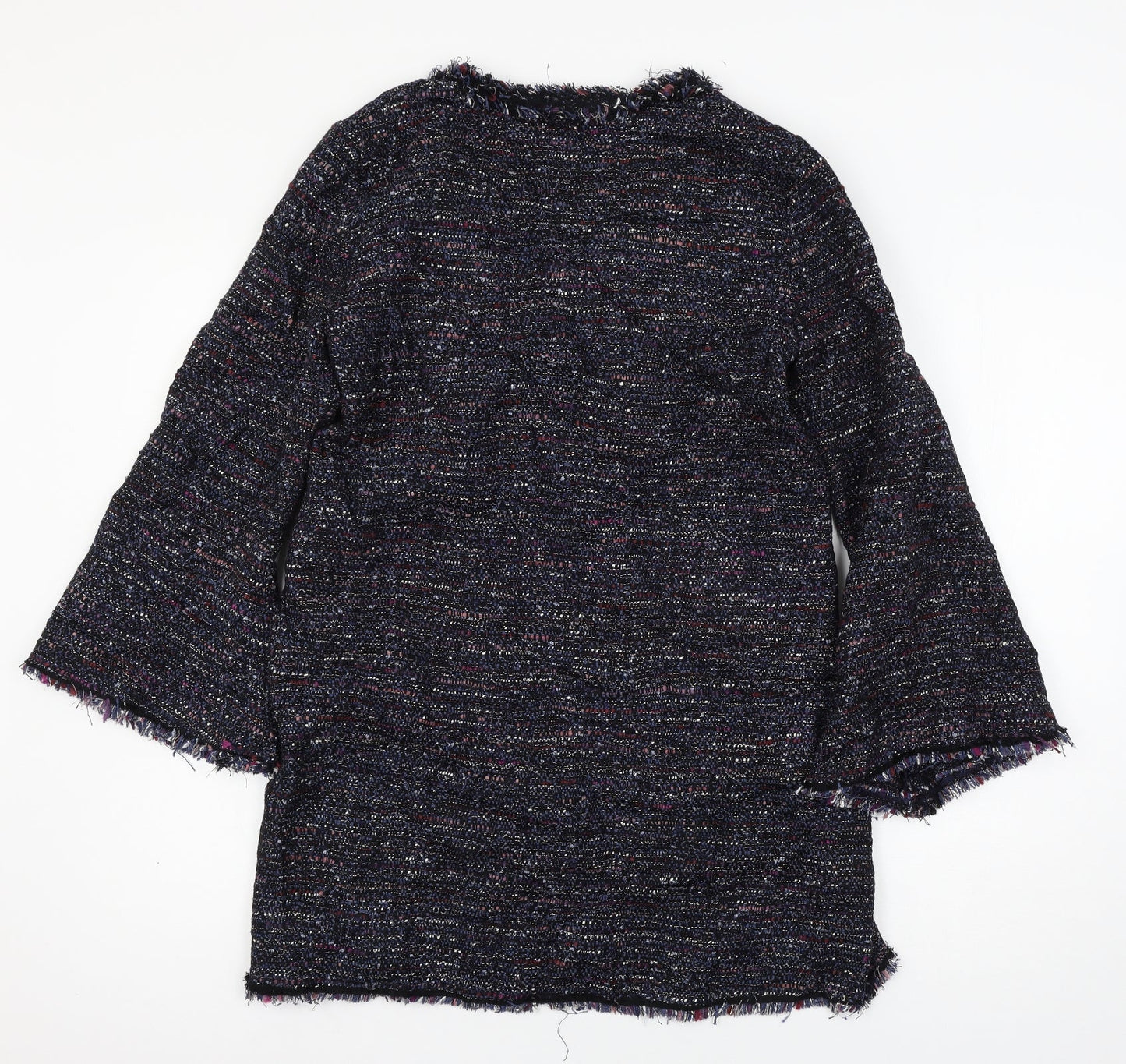 Womens UK Size L Zara Blue Basic T-Shirt