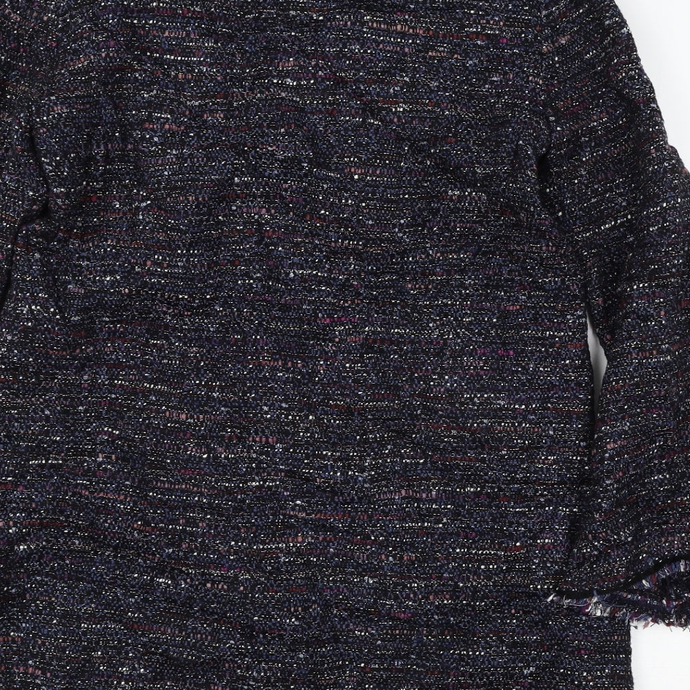 Womens UK Size L Zara Blue Basic T-Shirt