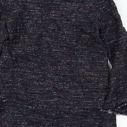 Womens UK Size L Zara Blue Basic T-Shirt