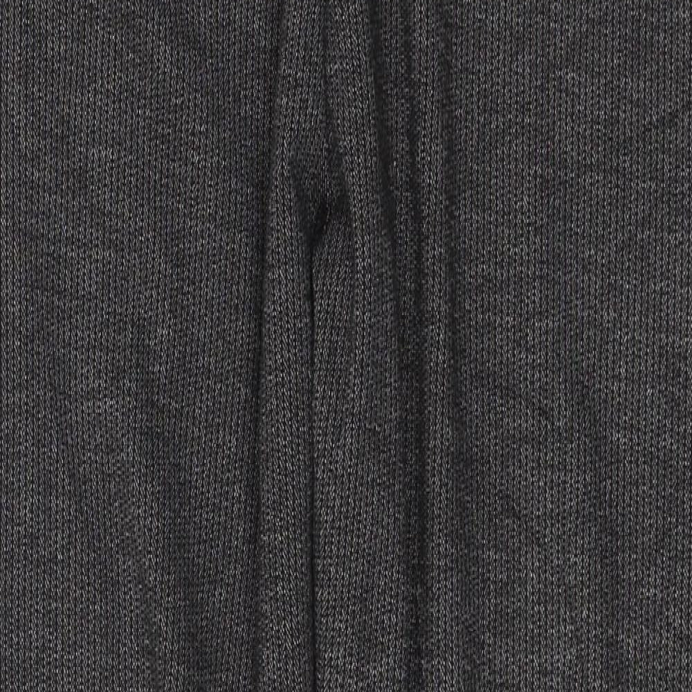 TU Womens Grey Striped Jersey Trousers  Size 10 L28 in