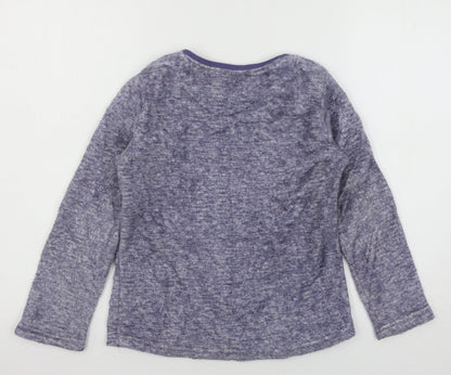 Young Dimension Girls Blue Solid Microfibre Top Pyjama Top Size 8-9 Years  - Too Early for me