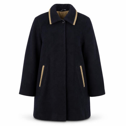 Womens UK Size 10 BHS Black Overcoat