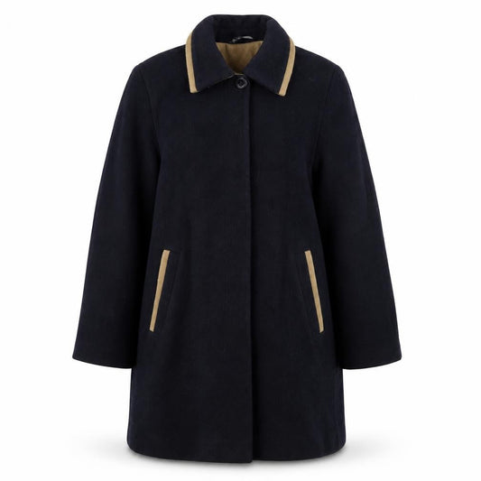 Womens UK Size 10 BHS Black Overcoat
