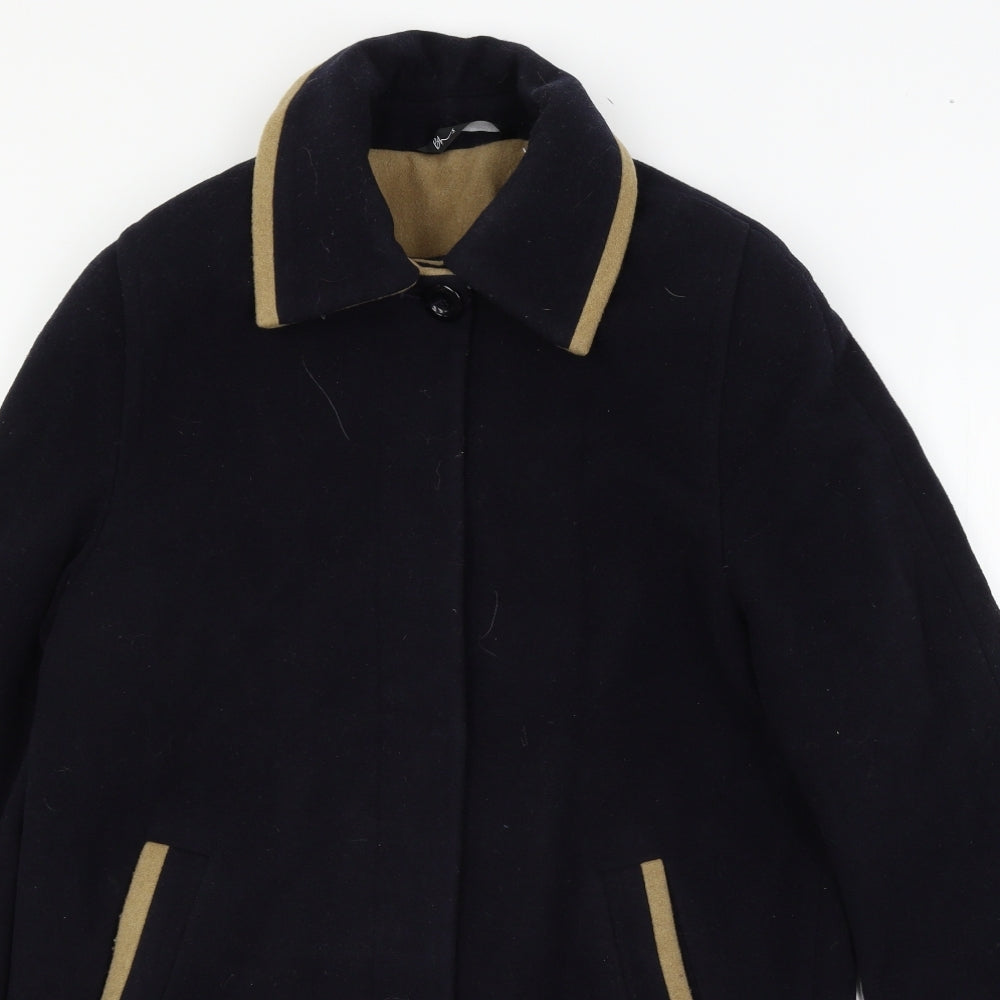 Womens UK Size 10 BHS Black Overcoat