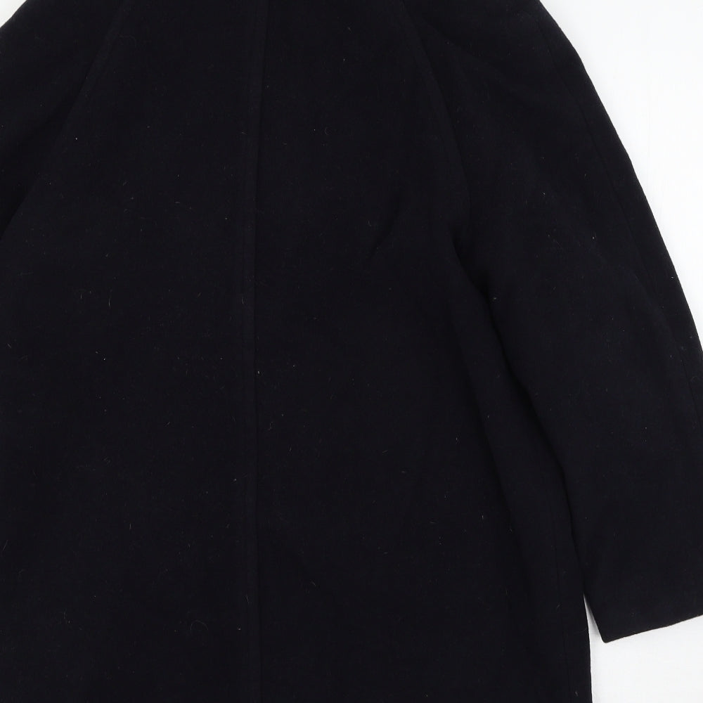 Womens UK Size 10 BHS Black Overcoat