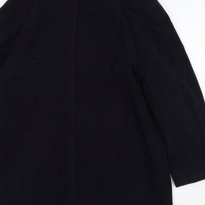 Womens UK Size 10 BHS Black Overcoat