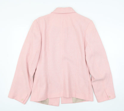 Preworn Womens Pink   Pea Coat Coat Size 10