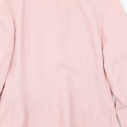 Preworn Womens Pink   Pea Coat Coat Size 10