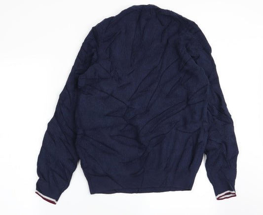 Blue Harbour Mens Blue   Pullover Jumper Size M