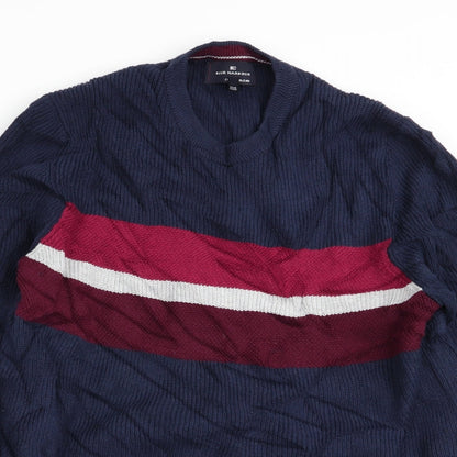 Blue Harbour Mens Blue   Pullover Jumper Size M