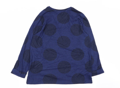 Womens UK Size 12 M&S Blue Basic T-Shirt
