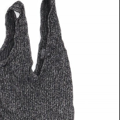 Womens UK Size 6 Topshop Black Basic Tank