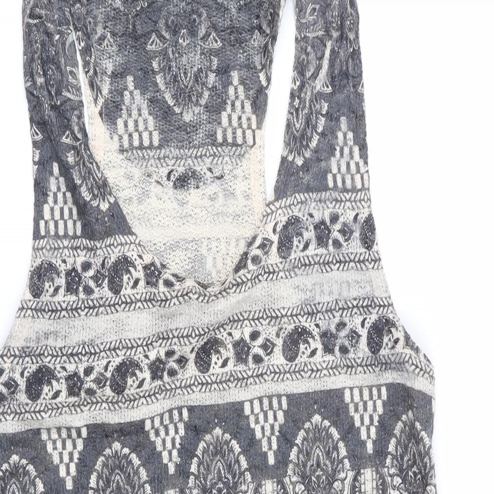 Womens UK Size S Ginger G Multicoloured Basic Tank