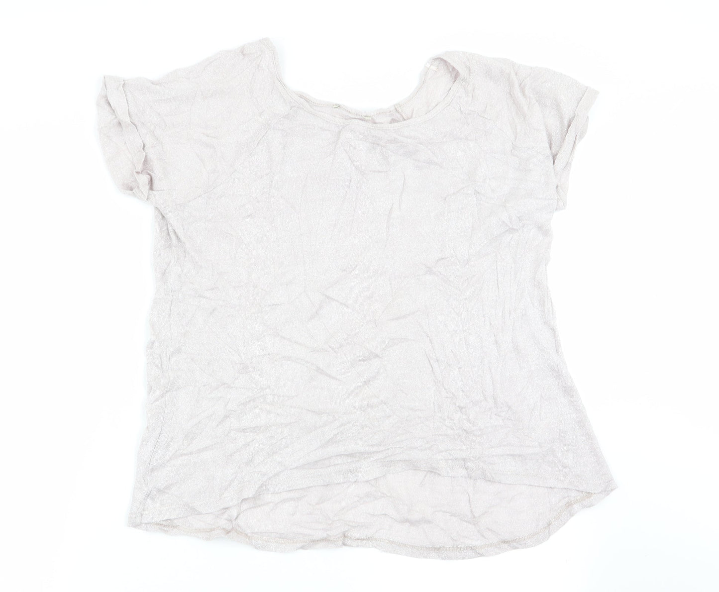 Womens UK Size 14 Matalan Pink Basic T-Shirt