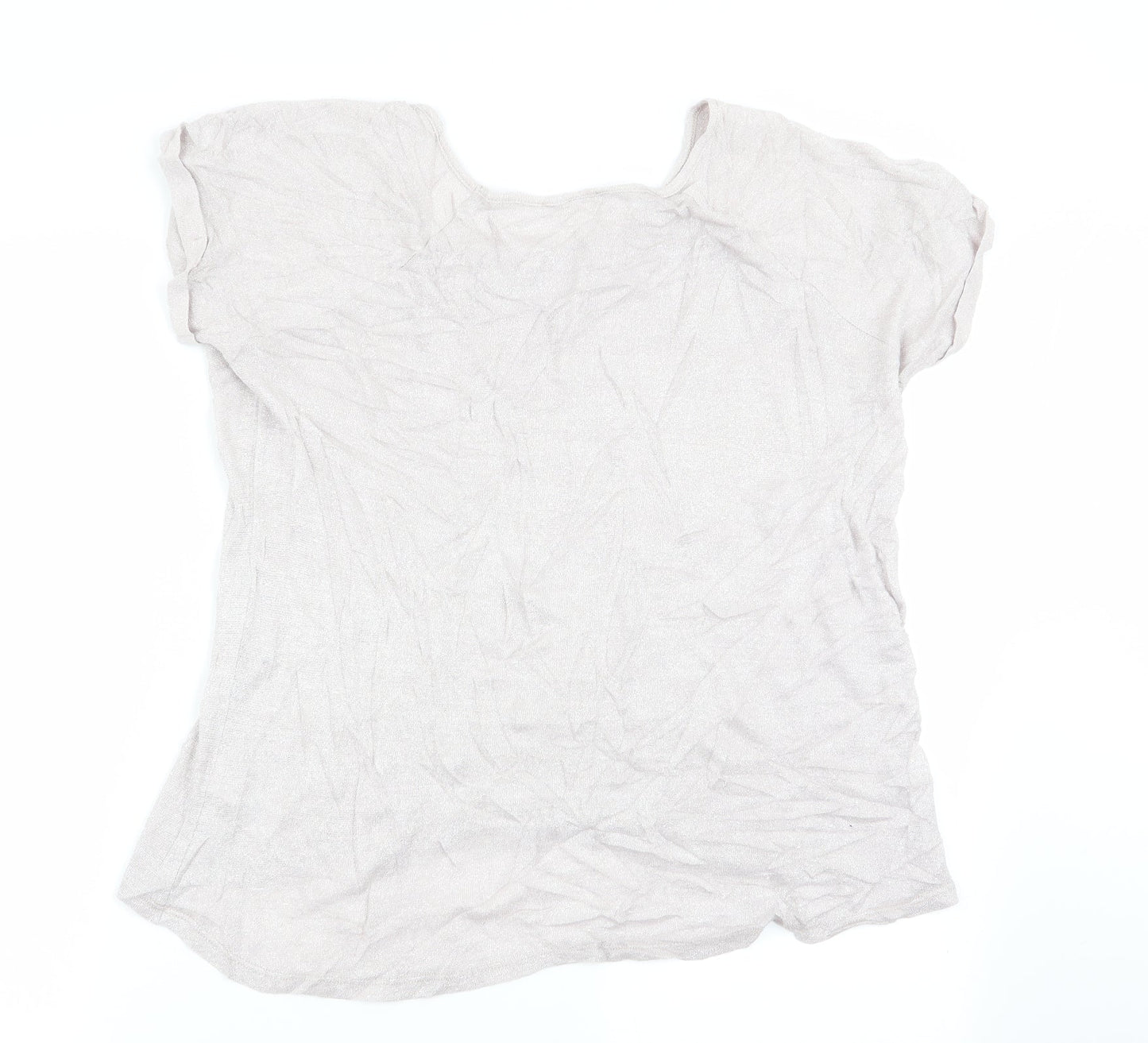 Womens UK Size 14 Matalan Pink Basic T-Shirt