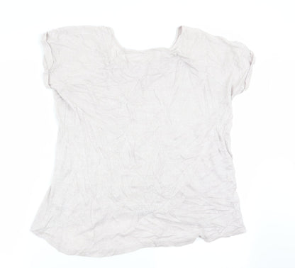 Womens UK Size 14 Matalan Pink Basic T-Shirt