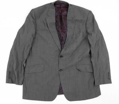 Mens UK Size S chester Regular Grey Suit Jacket