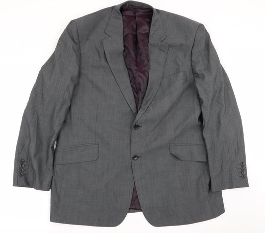 Mens UK Size S chester Regular Grey Suit Jacket