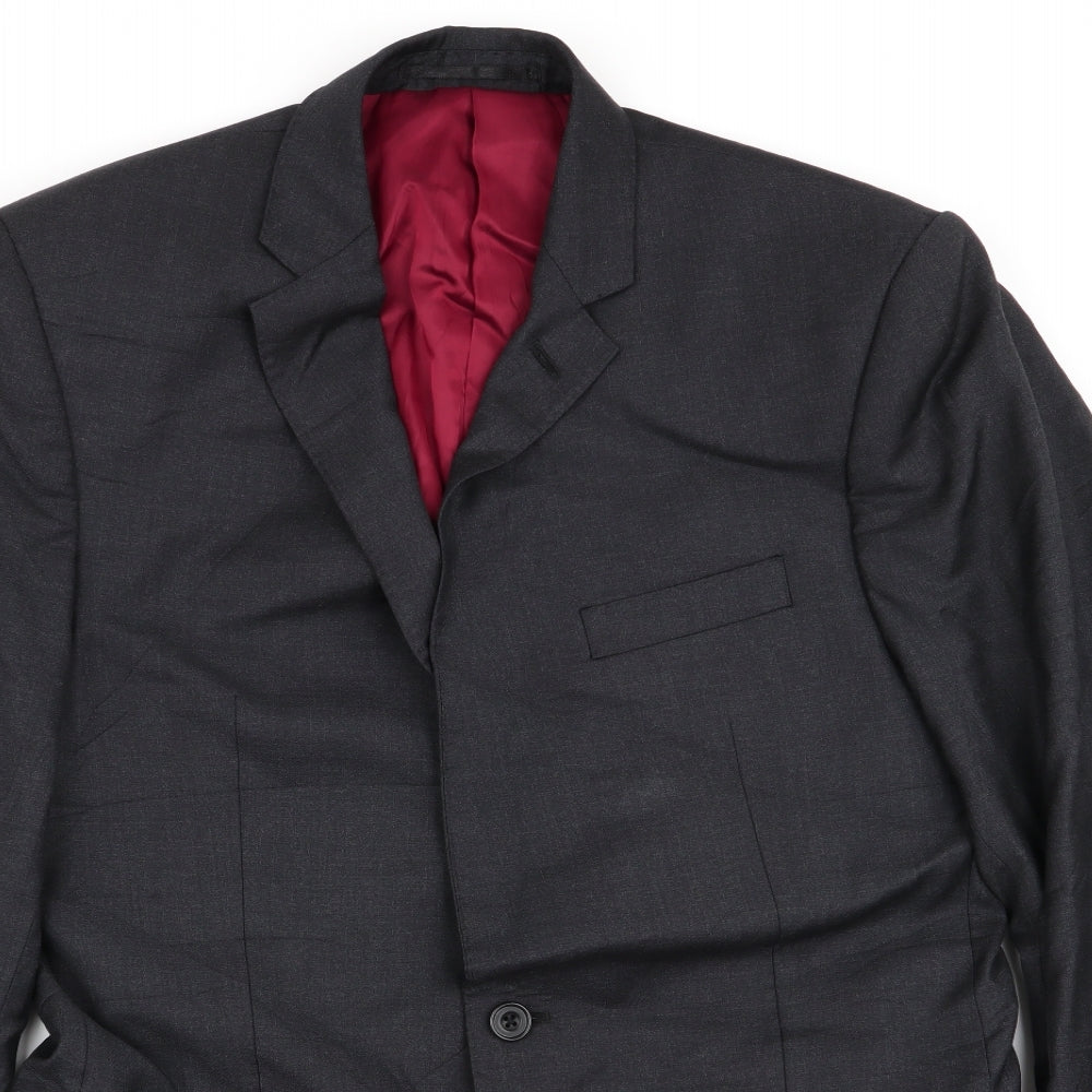 Mens UK Size 38 Roderick Charles Regular Grey Suit Jacket