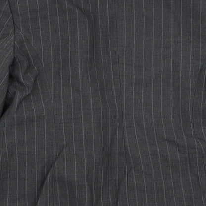 Autonomy Womens Grey Striped  Jacket Blazer Size 10