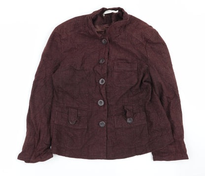 Womens UK Size 14 M&Co Brown Jacket