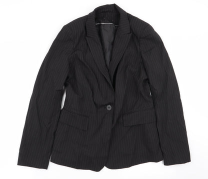 Womens UK Size 12 Preworn Regular Black Blazer